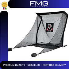 FMG Pro Performance Golf Net 2.5m x 2.5m Large Practice Hitting Net Home UK