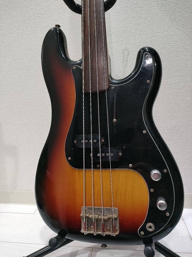 70年代 石ロゴ FERNANDES FPB-60FL ベース フレットレス Fernandes bass 70's Stone Logo FERNANDES FPB-60FL Fretless