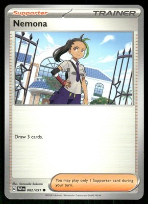 2024 Scarlet & Violet Series - Paldean Fates Nemona Common #82