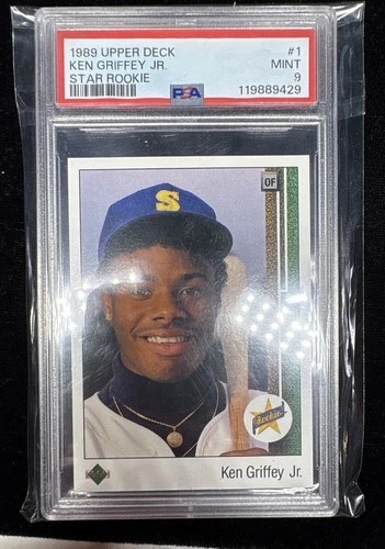 1989 Upper Deck - Star Rookie Ken Griffey Jr #1 (RC) HOF PSA 9 GRADED