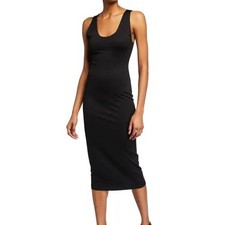 Alice + Olivia James Black Sheath Midi Bodycon Dress US 4