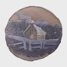 Handpainted Magnet House Cottage (O)