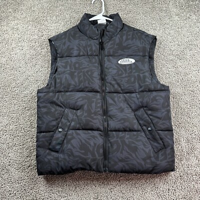 トップス Antwort REVERSIBLE VEST BLACK SIZE1 Black Reversible Light Padded Zip Vest in Water-Repellent