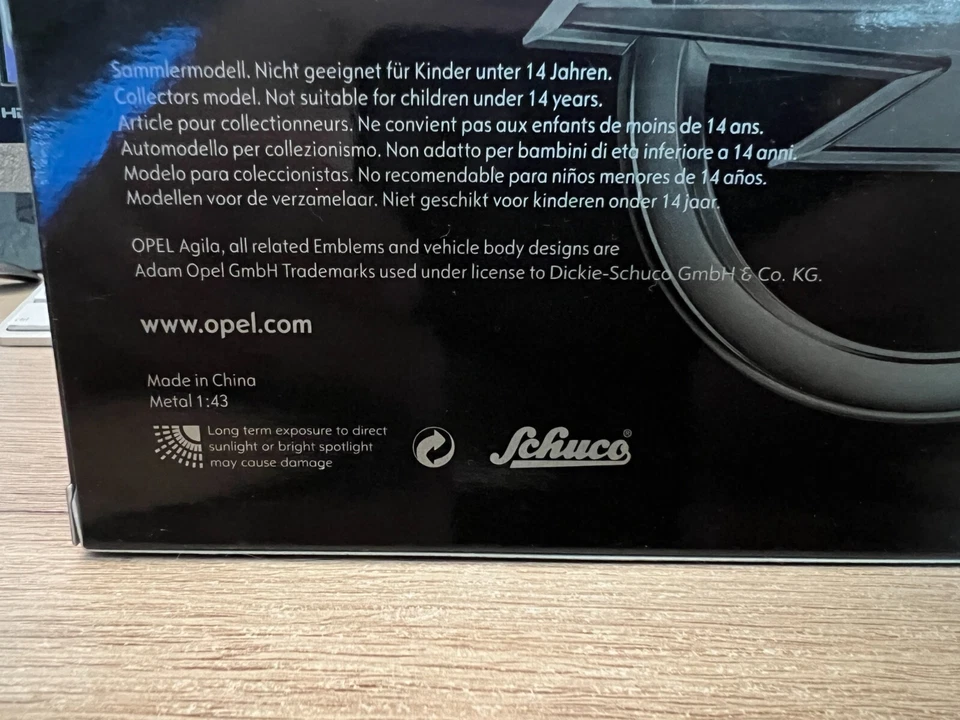 Schuco 1:43 1088095 Opel Agila IN Rosso IN Conf. Orig. Inutilizzati - Immagine 2 di 4