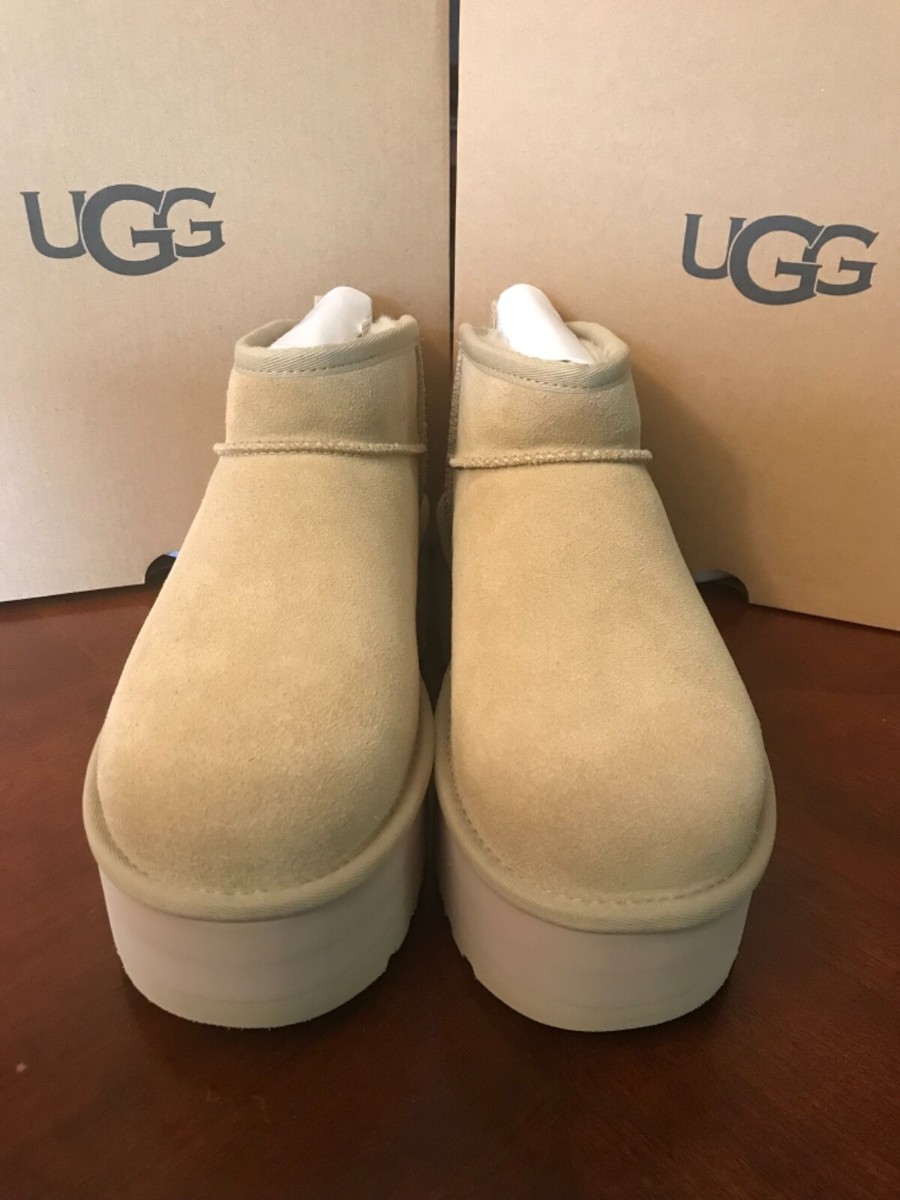 UGG Women Classic Ultra Mini Platform Boots Mustard Seed UGG Women Classic Ultra Mini Platform Boots Mustard Seed