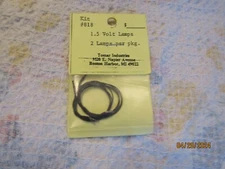 Tomar HO 1.5 Volt Lamps Package of 2 818 NOS