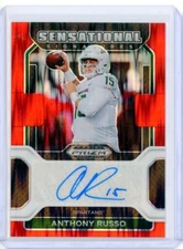 2023 Panini Chronicles Draft Prizm 2022 ANTHONY RUSSO Red Lava AUTO RC 3/5