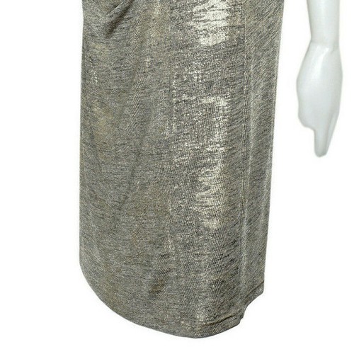 Metallic Gold Clubwear Dress Special Occasion Cap Sleeves Cartise Size 6 - Picture 6 of 12