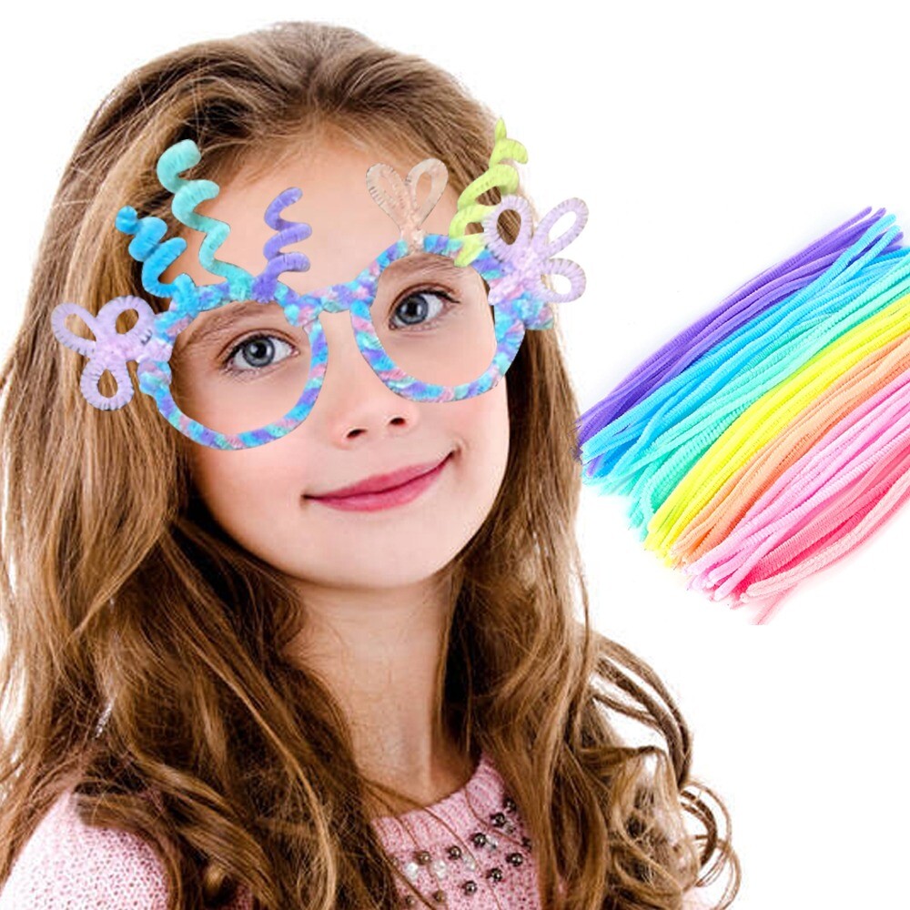 30cm Chenille Craft Stems Pipe Cleaners Arts & Crafts Supplies Flexible