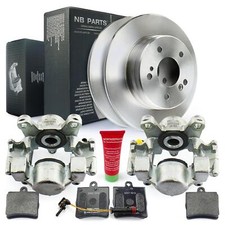 Bremssättel Bremsscheiben Beläge Warnkontakt hinten für Mercedes-Benz C-Klasse