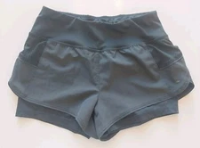 Layer 8 Quick-Dry Athletic Shorts,  Lined,  Sage Green Color,  Size XS