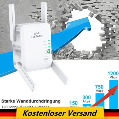 WLAN Repeater WLAN Verstärker 1200 Mbit/s 5GHz WiFi Repeater Mit 4 Antennen