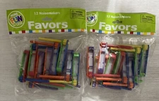 Fun Express Favors, 24 Colorful Noisemakers (Graggers) 2x12