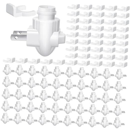 Sets Plug in Night Light Module White Night Light Base with Shade Mounting 50