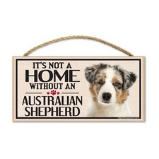 Wood Sign for Australian Shepherd Dog Breeds
