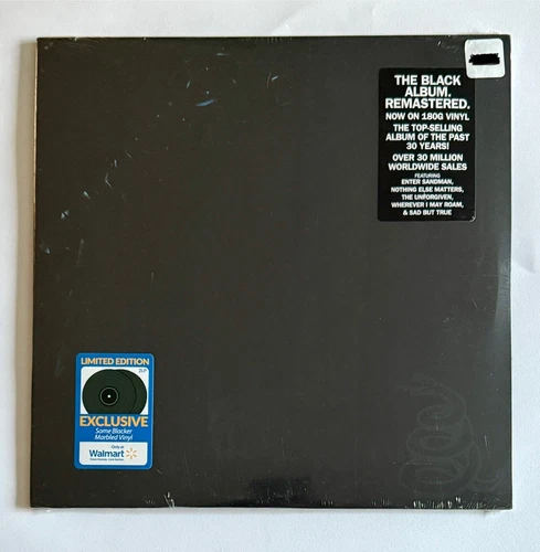 Metallica The Black Album Double LP Walmart Exclusive New Sealed
