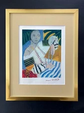 HENRI MATISSE CIRCA 1948 AWESOME SIGNED PRINT MATTED 11 X 14 + BUY IT NOW!!