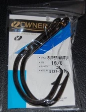 Owner 5127 Super Mutu Circle Hooks - Size 16/0 - Marlin Tournament Circle Hook