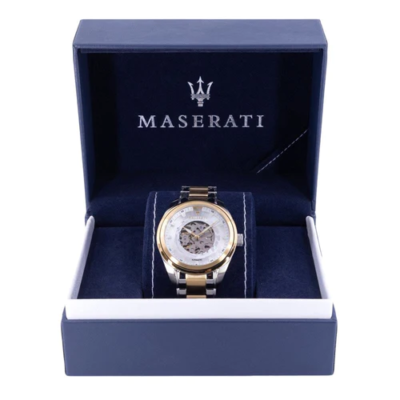 Maserati Orologio Uomo Traguardo Automatico Acciaio E PVD Oro - R8823112004 - 4