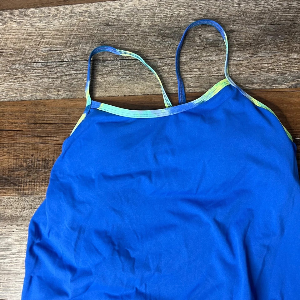 Nike Swim Cascade Drape-Back Tankini Top Size S Built in Bra Removable Cups NEW - Image 4 of 4
