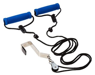  Overhead Shoulder Pulley - Door Exercise Equipment for Back Workout & Arm 