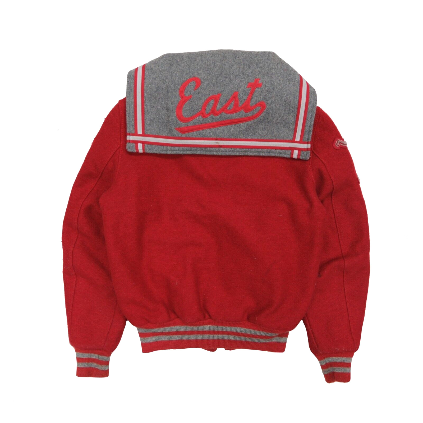 Vintage Wool Sailor Varsity Jacket Size Medium Red 19… Gem
