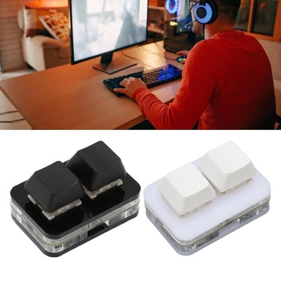 USB 2 Key Mini Keypad Custom RGB LED Backlight Macro Programming Keyboard