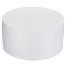 Round Foam Cake Dummy 4 Inch x 8 InchHxD Circle Dummy Cake Set for Wedding Ca...