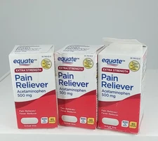 Equate Extra Strength Pain Reliever 500 mg Caplets -40 Caplets EACH