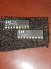 Linear Tech.LT1080CN Dual RS-232 Transceiver/Lot of 2/NOS/18 pin PDIP