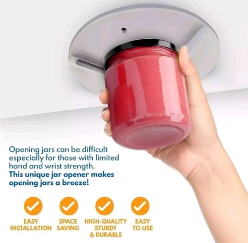 EZ Jar Single Hand Under Counter Jar Opener - Picture 2 of 15