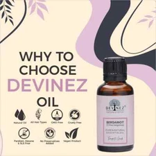 Devinez Bergamot Essential Oil, 100% Pure, Natural & Undiluted, for Aromatherapy