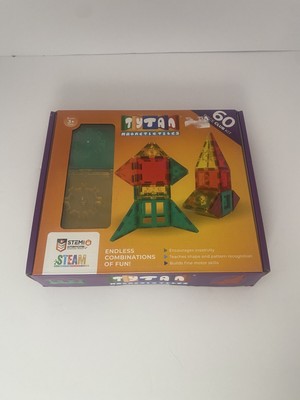 Tytan Magnetic Building Tiles with STEM Certification - 60 Piece