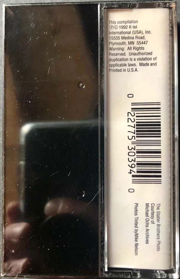 THE STATLER BROTHERS & THE JORDANAIRES Cassette Tape "Best Of" New & Sealed 1992 - Image 2 of 3