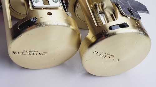 2 carretes Shimano Calcutta 700 oro CT700 hechos en Japón Levelwind 1 caja - Imagen 16 de 16