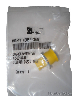  New Glenair Mighty Mouse Triple-Start Solder Cup Receptacle, 805-005-02M15-7EA
