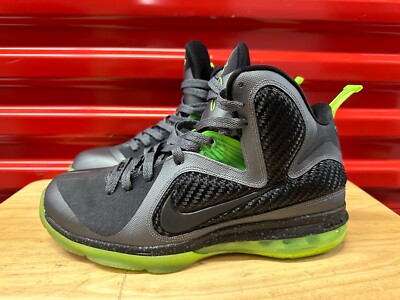 Nike LeBron 9 Dunkman Black Grey Green 469764-006 Men display picture 2