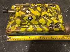 1960s MARX WIND-UP TIN-LITHO SPARKING Climbing COMBAT TANK