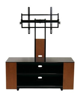 Transdeco Tv Stand W Mount Wheel And Dvd Cd Cabinet For 40 90 Inch Tv New Ebay