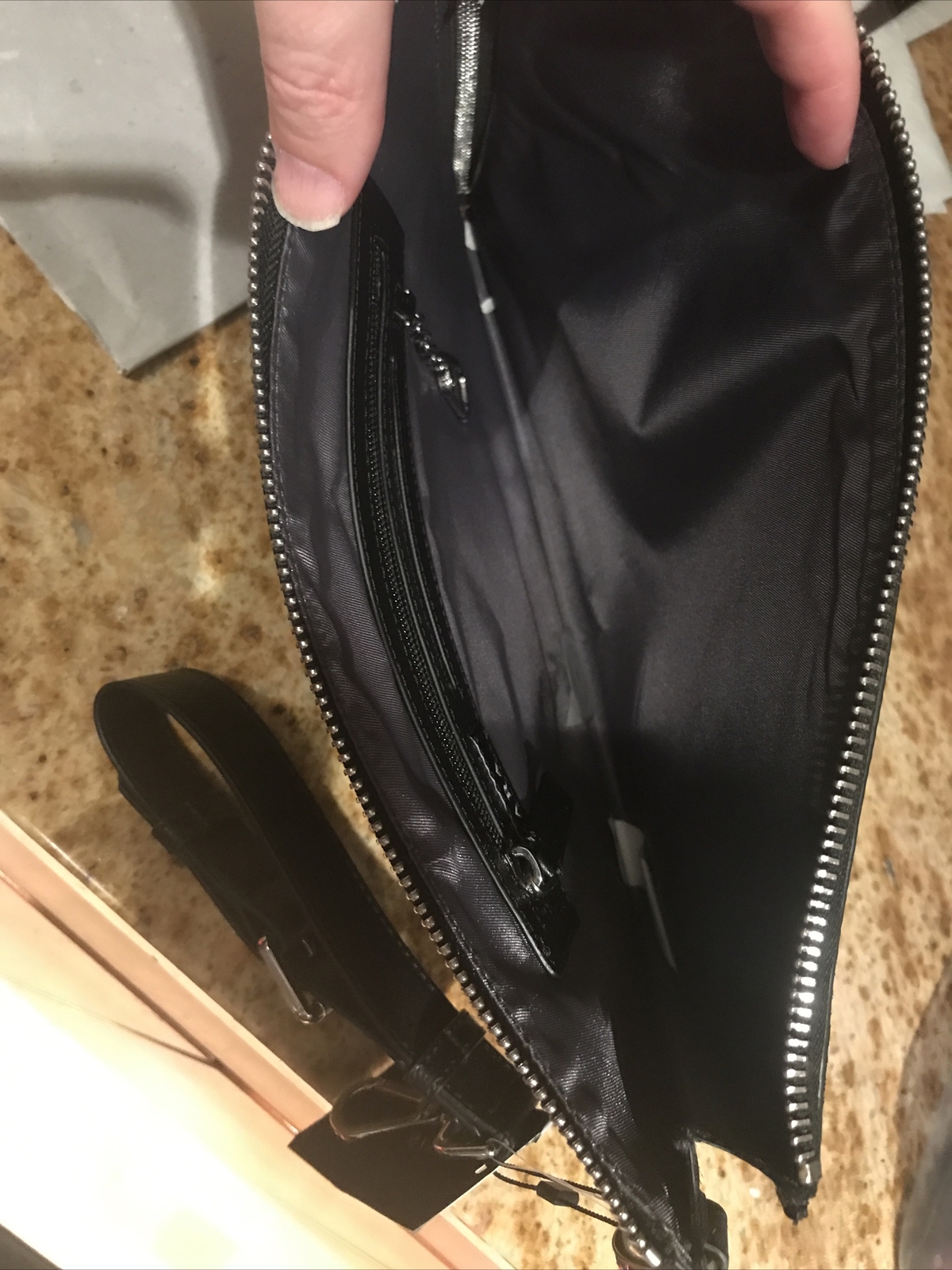 Zara MEN’s Tablet Black Carrying Case Bag With Adjustable strap NWT Was