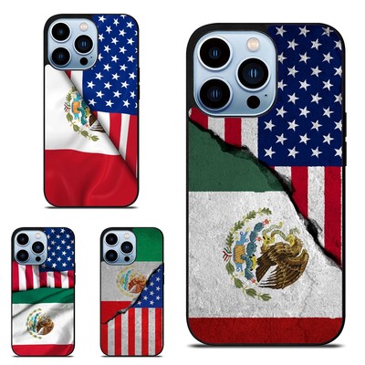 Banner Mexican American For Apple iPhone 14 15 16 Plus Pro Max Trendy Case