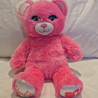 2023 Build A Bear Limited Edition Barbie Movie Pink Stuffed Plush Bear BAB