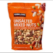 Kirkland Signature Extra Fancy Mixed Nuts, Unsalted, 2.5 lbs