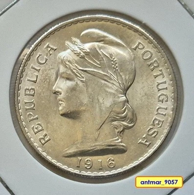 Portugal - 50 Centavos 1916 - Argent TETE LIBERTE - LIBERTY HEAD Silver -* UNC * - Photo 1/2