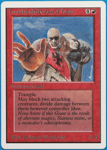 Two-Headed Giant of Foriys Unlimited PLD (Reserved List MTG Magic Card) (497801) - Picture 1 of 2