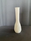 Vintage Hoosier Glass Milk Glass Bud Vase 9" Tall