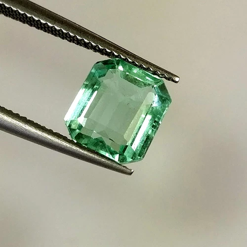 2.12ct Natural Ethiopian Emerald beautiful octagon cut top luster VVS Eyeclean