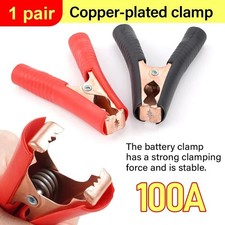 Crocodile Clips Alligator Clamps Electrical Cable Terminal Car Battery Electric