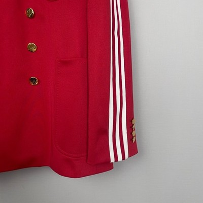 GUCCI x adidas Trefoil Blazer Jacket Red Unisex Size 46/48