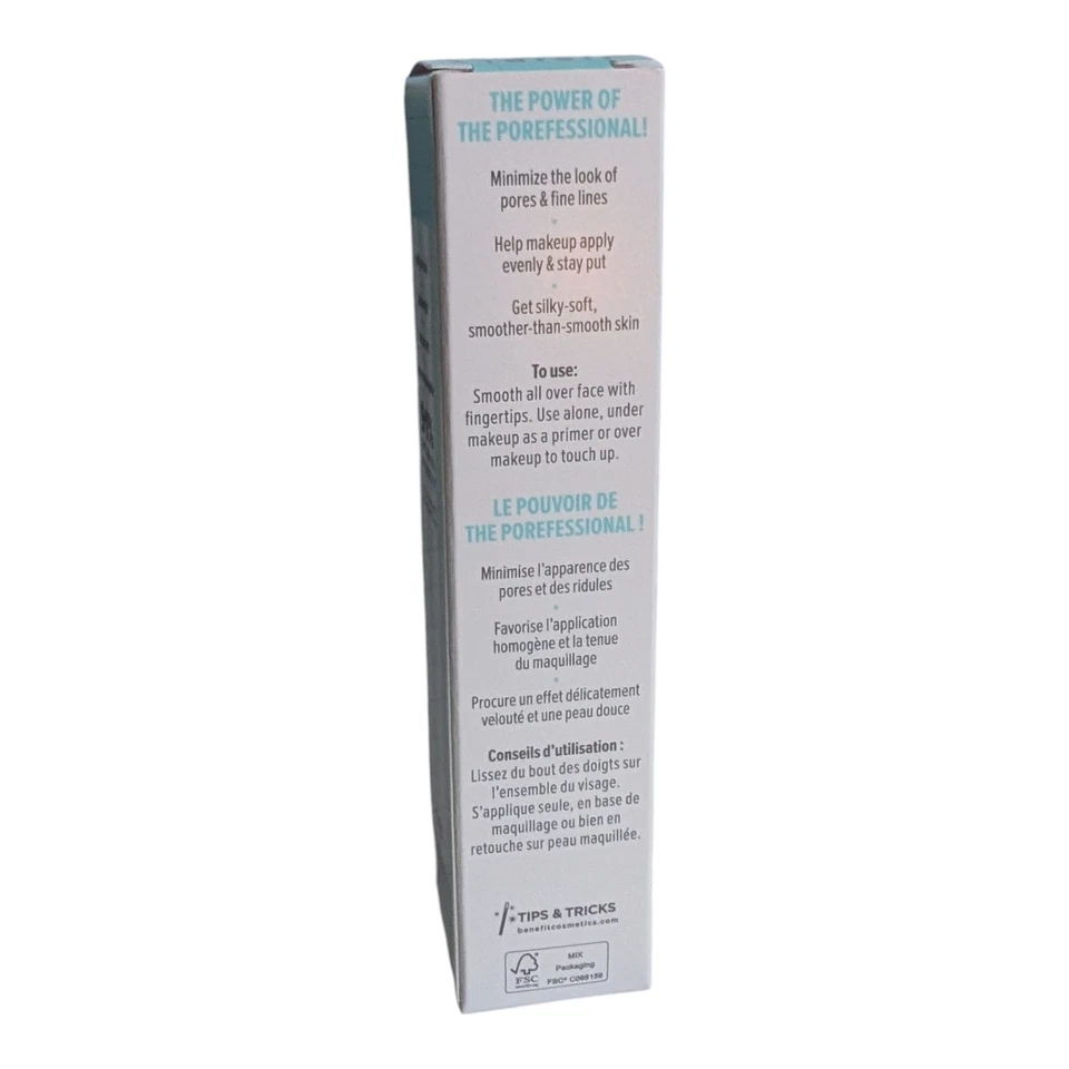 Benefit POREfessional Hydrate Face Primer 0.75 oz NEW BOX Hydrating Makeup Base - Image 2 of 3